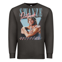 Smoke patrick swayze 90s styled retro graphic design gift Premium Sweatshirt - lanVoArt