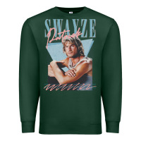 Sports Green patrick swayze 90s styled retro graphic design gift Premium Sweatshirt - lanVoArt