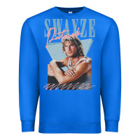 True Royal patrick swayze 90s styled retro graphic design gift Premium Sweatshirt - lanVoArt