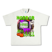 Pistachio Horror movies and chill Urban Heavy Tee - NancyCooperArtShop
