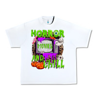 Horror Movies And Chill Urban Heavy Tee | Teevron
