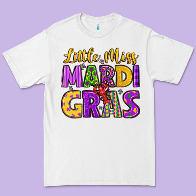 Little Miss Mardi Gras Premium Tee Designed By Lillyallendesigns