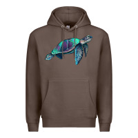 Coffee turtle Premium Hoodie - RanaPortraitStore