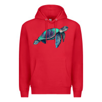 Red turtle Premium Hoodie - RanaPortraitStore