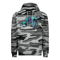 Slate Camo turtle Premium Hoodie - RanaPortraitStore