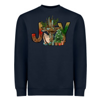 Navy joy christmas with cross bbs Heavyweight Sweatshirt - BundleAndBundleShop