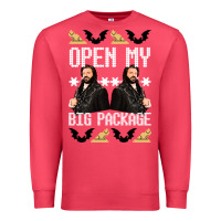 Cardinal what we do in the shadows christmas sweater design—open my big packa Premium Sweatshirt - lanVoArt