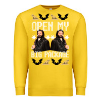 Lemon what we do in the shadows christmas sweater design—open my big packa Premium Sweatshirt - lanVoArt