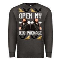 Smoke what we do in the shadows christmas sweater design—open my big packa Premium Sweatshirt - lanVoArt