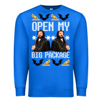 True Royal what we do in the shadows christmas sweater design—open my big packa Premium Sweatshirt - lanVoArt