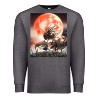 Charcoal Heather bloodborne 99 Premium Sweatshirt - lanVoArt