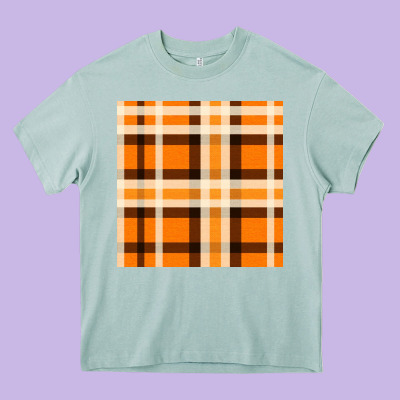 Tartan Seamless Pattern Bbs Heavy Core Tee Designed By Bundleandbundleshop