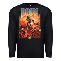 Black doom 1993 poster pc fps Premium Sweatshirt - lanVoArt
