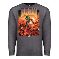 Charcoal Heather doom 1993 poster pc fps Premium Sweatshirt - lanVoArt