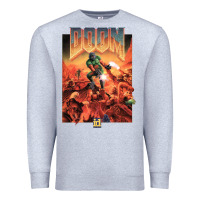 Heather Grey doom 1993 poster pc fps Premium Sweatshirt - lanVoArt