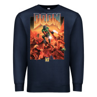Navy doom 1993 poster pc fps Premium Sweatshirt - lanVoArt