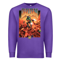 Purple doom 1993 poster pc fps Premium Sweatshirt - lanVoArt