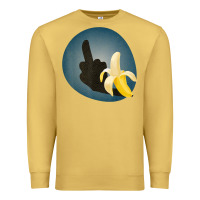 Antique Gold Dirty Joke Halloween Costume Joke Middle Finger Banana Premium Sweatshirt - lanVoArt
