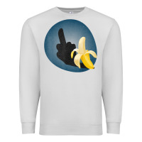 Dove Grey Dirty Joke Halloween Costume Joke Middle Finger Banana Premium Sweatshirt - lanVoArt