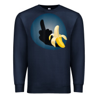 Navy Dirty Joke Halloween Costume Joke Middle Finger Banana Premium Sweatshirt - lanVoArt
