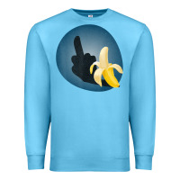 Ocean Blue Dirty Joke Halloween Costume Joke Middle Finger Banana Premium Sweatshirt - lanVoArt