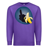 Purple Dirty Joke Halloween Costume Joke Middle Finger Banana Premium Sweatshirt - lanVoArt