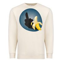 Sandshell Dirty Joke Halloween Costume Joke Middle Finger Banana Premium Sweatshirt - lanVoArt