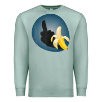 Seafoam Dirty Joke Halloween Costume Joke Middle Finger Banana Premium Sweatshirt - lanVoArt