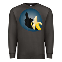 Smoke Dirty Joke Halloween Costume Joke Middle Finger Banana Premium Sweatshirt - lanVoArt