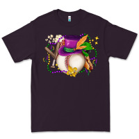Plum mardi gras baseball Premium Tee - LillyAllenDesigns