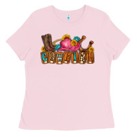 Bubblegum Pink cowgirl Ladies Tee - LillyAllenDesigns