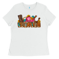White cowgirl Ladies Tee - LillyAllenDesigns