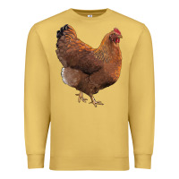 Antique Gold new hampshire red chicken Premium Sweatshirt - LillyAllenDesigns