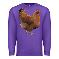 Purple new hampshire red chicken Premium Sweatshirt - LillyAllenDesigns