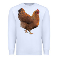 White new hampshire red chicken Premium Sweatshirt - LillyAllenDesigns