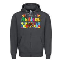 Smoke Proud Autism Mom sunflower Zipper Hoodie - CowhideDigitalArt