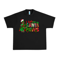 Black i believe in santa paws Urban Heavy Tee - texasbilliewilder