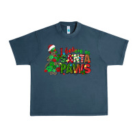 Midnight Navy i believe in santa paws Urban Heavy Tee - texasbilliewilder