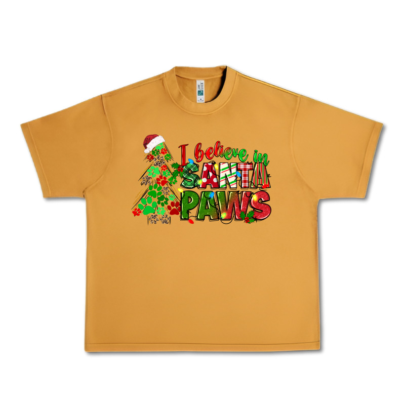 I Believe In Santa Paws Urban Heavy Tee by texasbilliewilder | Teevron