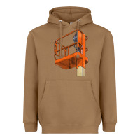 Toasted Coconut Single Man Lift Heavyweight Hoodie - LillyAllenDesigns