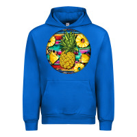 Cobalt pineapple leopard Urban Hoodie - BarkalooDesign