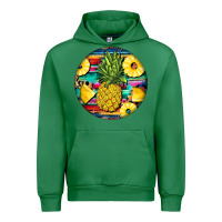 Emerald pineapple leopard Urban Hoodie - BarkalooDesign