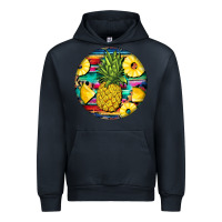Navy pineapple leopard Urban Hoodie - BarkalooDesign