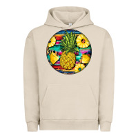 Pigment French Oak pineapple leopard Urban Hoodie - BarkalooDesign