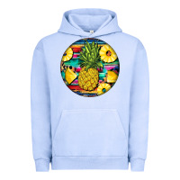 Pigment Grape Ice pineapple leopard Urban Hoodie - BarkalooDesign