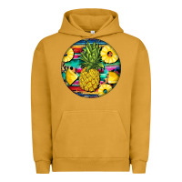 Pigment Peanut Butter pineapple leopard Urban Hoodie - BarkalooDesign