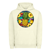 Pigment Pistachio pineapple leopard Urban Hoodie - BarkalooDesign