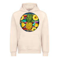Sandshell pineapple leopard Urban Hoodie - BarkalooDesign