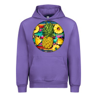 Tulip pineapple leopard Urban Hoodie - BarkalooDesign