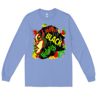 Colony Blue i am black history Long Sleeve Tee - CowGirlArtShop